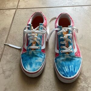 Vans Kids Tie-Dye Sneakers - Blue and Pink